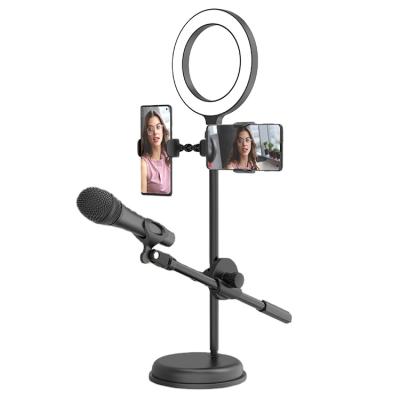 China Wholesale Iron Pipe Fifine 18 Inch Phone Led Circle Ring Light Mirror Led Ring Light With Tripod Stand for sale