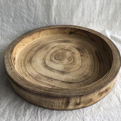 China Europe Wholesale Vintage Food Dish Dish Solid Wood Wooden Serving Tray for sale