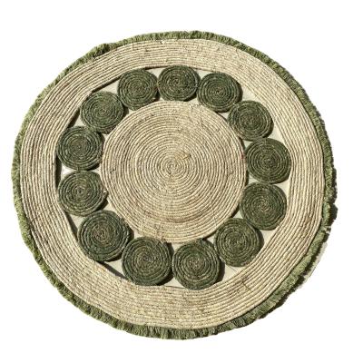 China 100% Handmade New Fashion Natural Straw Rug Wicker Straw Corn Leaf Blanket Area Rugs For Living Room for sale