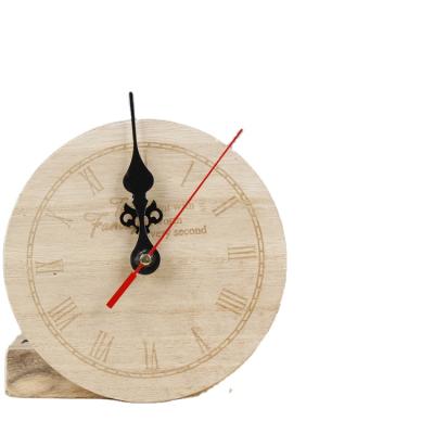 China Wholesale Style Wooden Clocks Antique Time Design Wooden Table Clock for sale