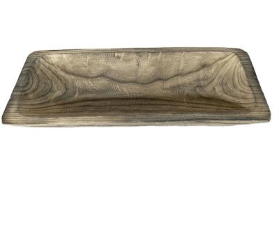 China Europe Rustic Wood Serving Tray / Decorative Vintage Wooden Trays for sale