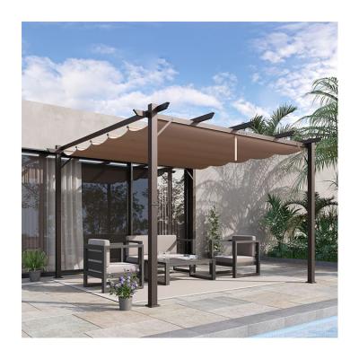 China Transform Your Backyard into a Relaxing Retreat with AJUNION Aluminum Patio Pergola for sale