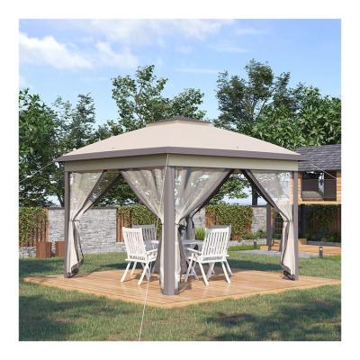 China Rot Proof L330 x W330 x H288cm AJUNION Garden Gazebo Outdoor Canopy Shade Pop Up Tent for sale