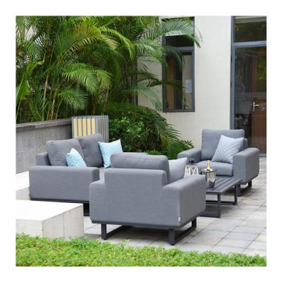 China Elevate Your Garden with AJUNION All Weather Fabric Outdoor Furniture Sofa Lounge Set for sale