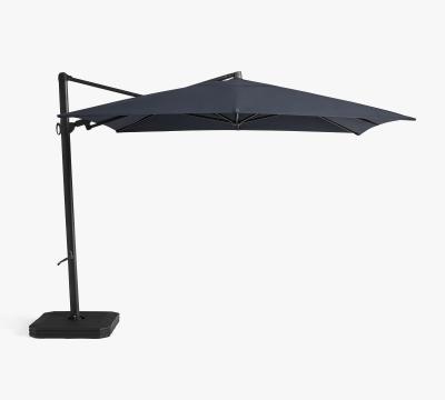 China Waterproof Outdoor Umbrella AJUNION Large Size Aluminum Cantilever Umbrella with Base for sale