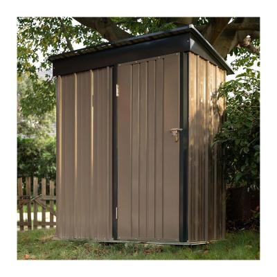 China AJUNION Modern Design 5x3ft Metal Garden Shed Single Lockable Doors 61.2