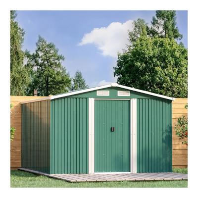 China Convenient and Practical AJUNION 6x8ft Garden Building Shed for Countyard Storage for sale