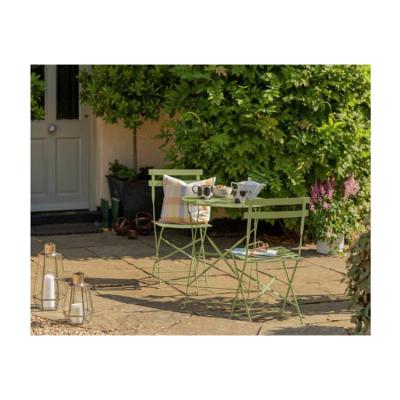 China Stylish Metal Steel Garden Set for Patio Garden Cottage W80xD68xH82cm Outdoor Bistro Set for sale