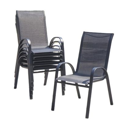 China Leisure Outdoor Furniture Metal Teslin Mesh Armchair for Garden Balcony Patio Coffee for sale