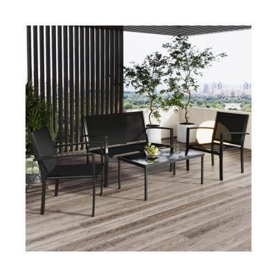 China Product Weight 50.66 lb. Modern Steel Garden Furniture Set for Outdoor Entertaining for sale