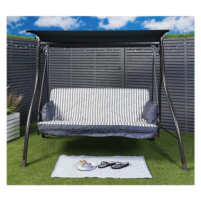 China Comfortable and Durable 3 Seater Garden Swing Chair with Canopy Weight Capacity 340kg for sale