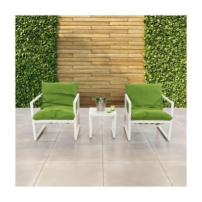 China Outdoor Leisure Aluminum Garden Chair Aluminum Lounge Set L 45 x W48 x H45cm Aluminum for sale