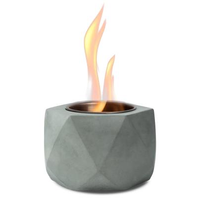 China Pounds AJUNION portátil Mini Concreto Poço de Fogo Tabletop álcool queima Poço de Fogo Bowl à venda