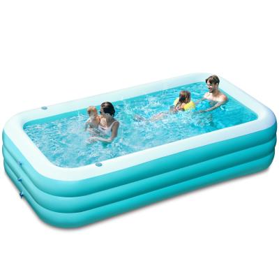 China Thickened Above Ground Inflatable Swimming Pool for All Applicable People and Family for sale