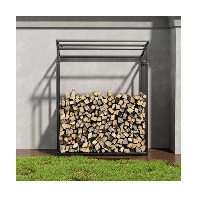 China High Capacity W110 x D70 x H145cm Firewood Rack Storage Log Holder for Indoor Outdoor for sale