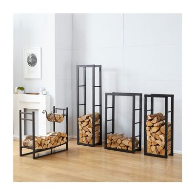 China Sturdy Steel Firewood Storage Rack for Indoor and Outdoor Large Size W40x D25 x H150cm for sale