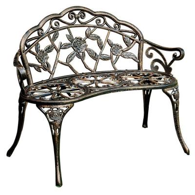 China Metal Type Aluminum Love Seat Bench for Outdoor Patio Garden Balcony in Modern Design for sale