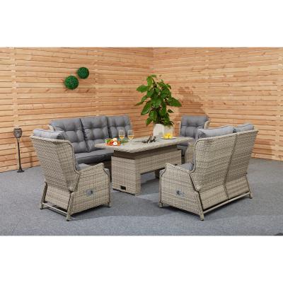 China Modern and Luxurious Reclining Sofa Set for Your Garden by AJUNION Adjustable Table Height for sale