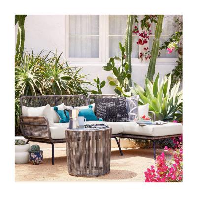 China Leisure Outdoor Garden Set with Handmade Wicker Woven Furniture and Sectional Sofa for sale