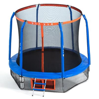 China Steel Frame 14 FT or OEM Adults and Kids Fitness Jump Bed Trampoline with Safety Net Indoor Sport for sale