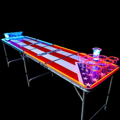 China Folding Portable Beer Pong Table for Outdoor Garden Bar Bistro Cafe Patio Party Event for sale