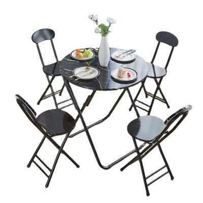 Chine Camping en plein air Bistro Café Balcon Jardin Patio Métal Bois rond Portable Table pliante pour la fête à vendre