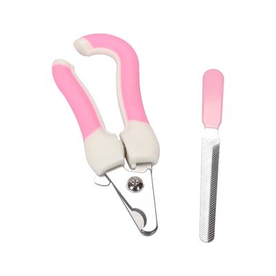 China Pet Safety Cat Nail Scissors Cutter Dog Claw Viable Trimmers Kit With Nail File for sale