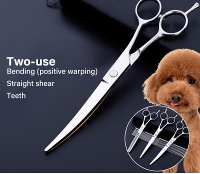 China Wholesale Universal Cut Stainless Steel Pet Cutting Scissors Set Dog Grooming Scissors for sale