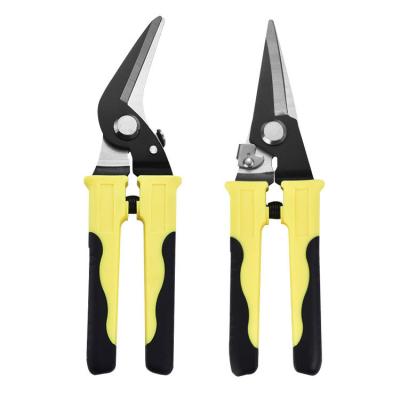 China Aviation Scissors Stainless Steel Tin Snip Cutting Shears Electrician Sharpness Snips with Wire Cutter for sale