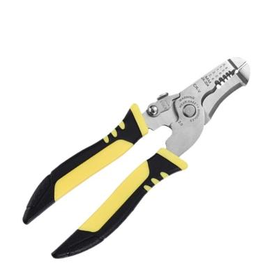 China Stripper Heavy Duty Wire Stripper Crimping Function Linesman Saving Combination Pliers Stripping Pliers for sale