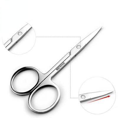 China Popular Hot Sale Stainless Steel Makeup Tools Eyelash Nose Mini Beauty Scissor for sale