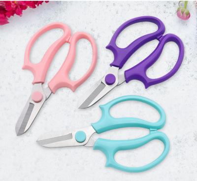 China Anti-skid Handle Plant Shear Garden Fruit Shears Fancy Florist Scissors Garden Pruner for sale