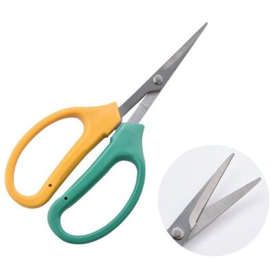 China Anti-Slip Handle Portable 2 Colors Handle Light Weight Grape Shears Fruit Gardening Scissors for sale