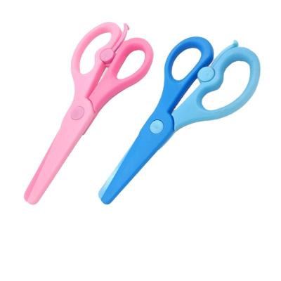 China Universal Household Student Homework Paper-Cutting Safety Children Cutting Scissors for Manual Training for sale