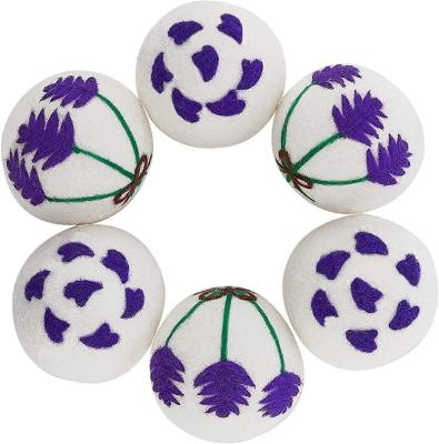 China 2022 New Products 100% Organic Wool Adjustable Tending Handmade Felt Dryer Balls For Laundry for sale