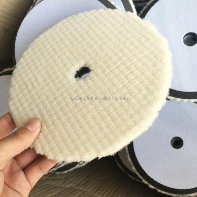 China Center Surface Japanese Wool Scratches Vertical Hole Polishing Pads For Cars for sale