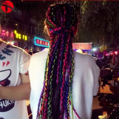 China Hair Products Eco Friendly Handmade Wool Felted Hair Dreadlocks for sale