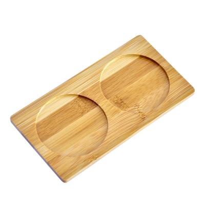 China Bamboo Custom Cup Holder Hotel Bathroom Washroom Coaster Home Living Room Gargle Tooth Coaster Cup Mat Coaster for sale