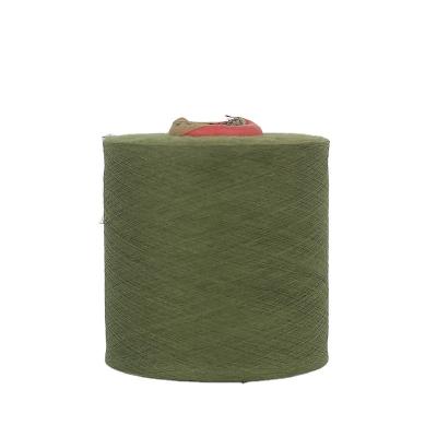 China Recycled Amry Green 20/1 16/1 12/1 Recycled Open End Cotton Polyester Sock Yarn For Knitting for sale