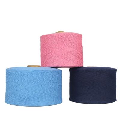 China Good Strength Recycled Knitting Yarn Cotton Polyester Blend Prices Weaving Open End Recycled Cotton Carded Yarn for sale