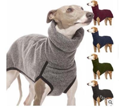 China Wholesale New 2022 Viable Hot Sale Dog Quilting Solid Color Turtle Neck Warm Dog Clothes for sale