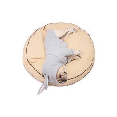 China China Guangzhou Low Price Private Label Cat Dog Bed Waterproof Cat Dog Bed Pink Round Donut Cat Dog Bed for sale