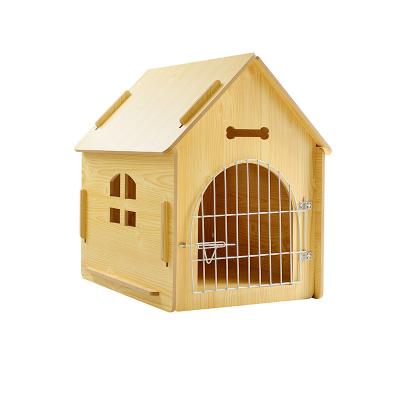 China 2022 new wholesale small animal hot sale detachable wooden pet with window indoor outdoor cabin for sale