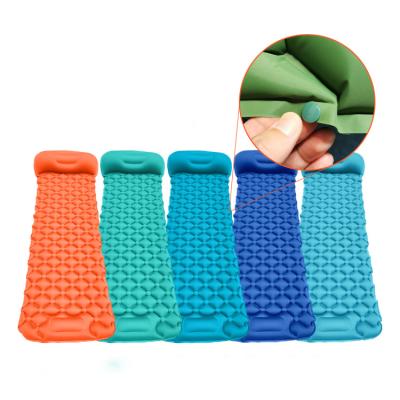 China Waterproof Lightweight Durable Camping Inflatable Sleeping Mat Camping Mat Sleeping Pad Durable Inflatable Equipment Beach for sale