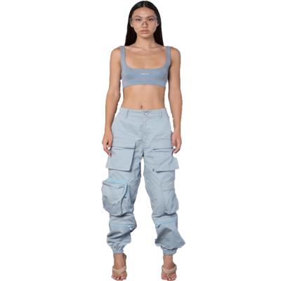 China Wholesale High Quality Anti-Static Leisure Loose Waist Soft Women's Cargo Pants for sale