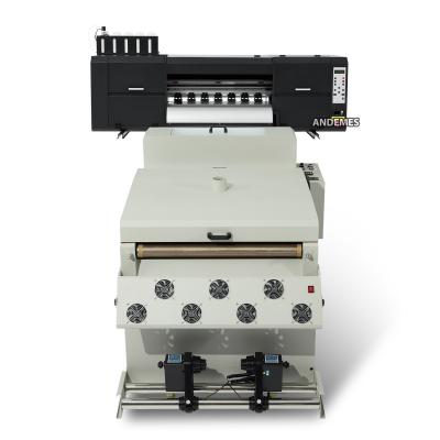 China CE/UKCA/ROHS certified 24 inch DTF printer with 4 i3200 print heads and convayer belt for sale