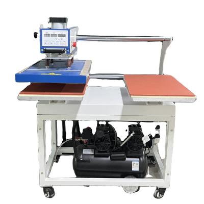 China 2 Stationen Wärmepressmaschine für T-Shirt-Druck Sublimation 160 KG Online-Unterstützung zu verkaufen