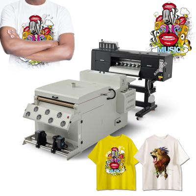 China Inkjet DTF Printer 4 Head i3200 T-shirt Textile With Powder Shaking Dtf Shaker Machine for sale