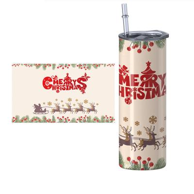 China Leakproof 20oz Stainless Steel Vacuum Insulated Sublimation Disposable Stocked Tumbler With Straw for sale