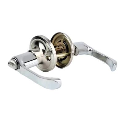 China Solid Wood Doors/Classic Tubular Type Solid Door Lock Design Lever Handle Lock Aluminum Alloy Lock Set Steel Handle Doors Security For Bedroom for sale